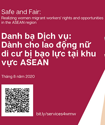 Danh bạ Dịch vụ: Dành cho lao động nữ di cư bị bạo lực tại khu vực ASEAN